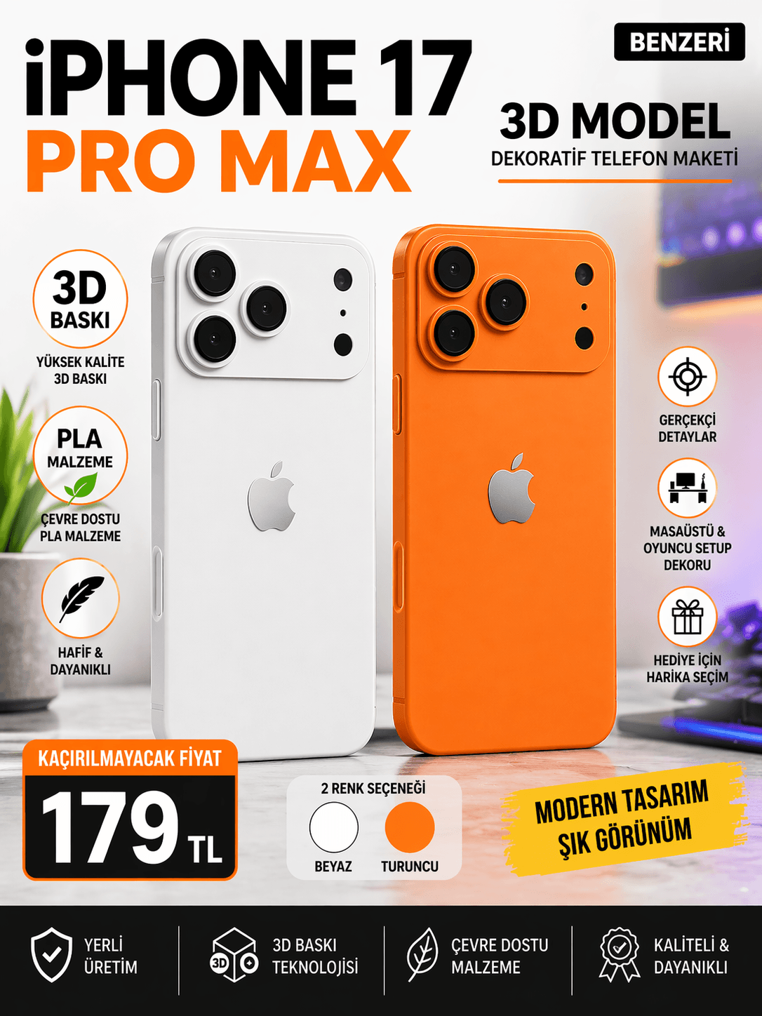 iPhone 17 Pro Max - 3D Baskı