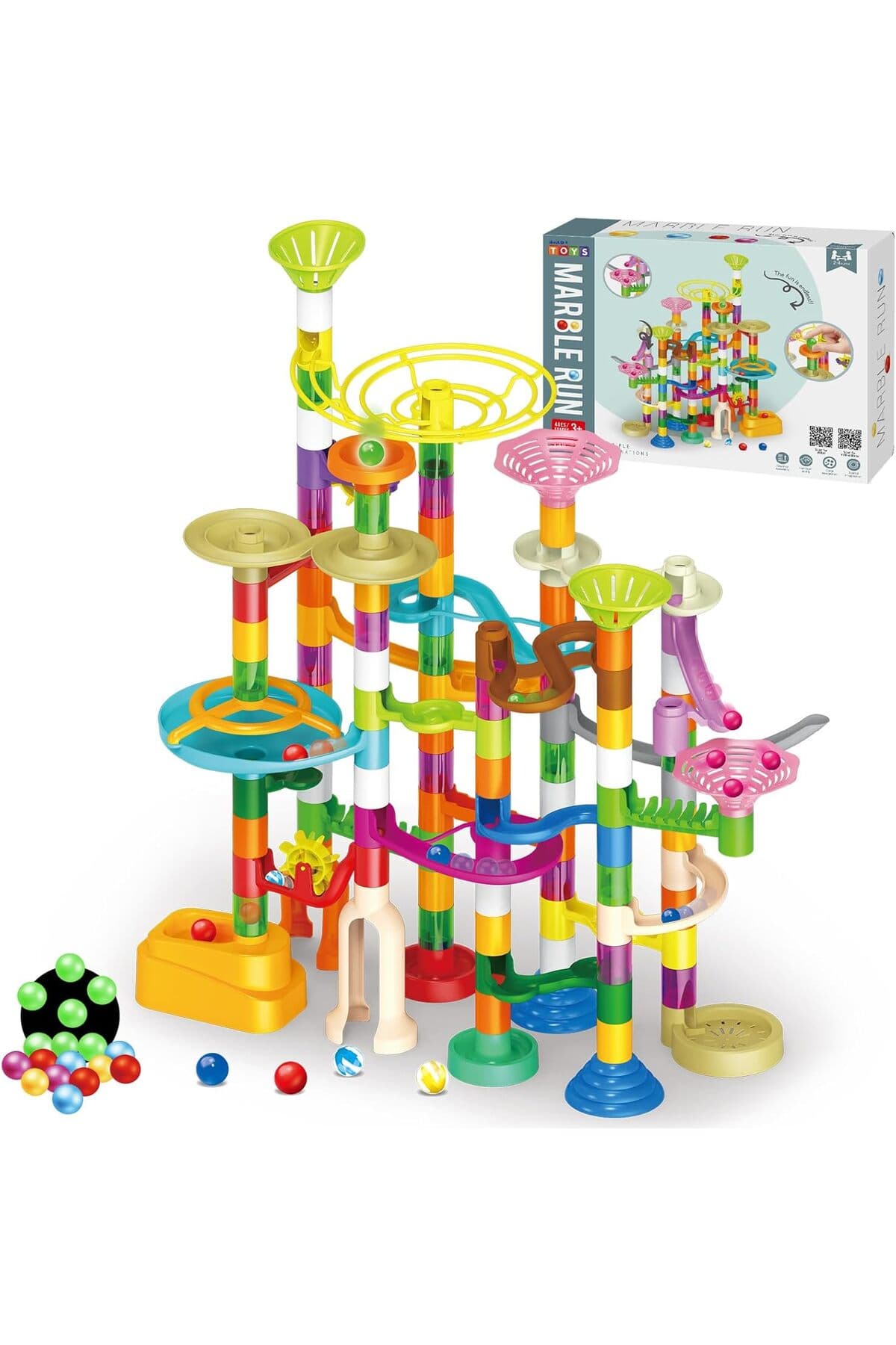 Marble Run Oyunu 150 Parça Misket Yarışı