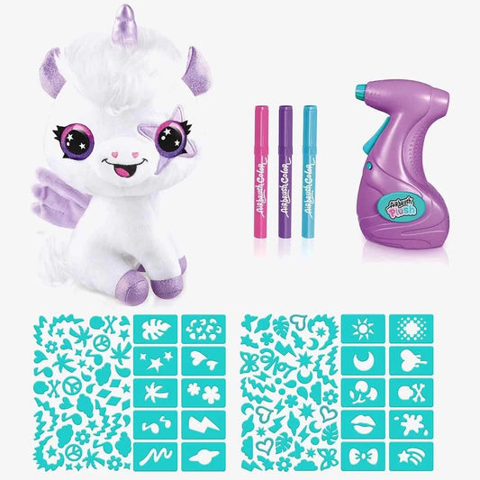 AİRBRUSH PELUŞ KARANLIKTA PARLAYAN SİHİRLİ UNİCORN