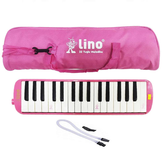 LİNO 32 TUŞLU BEZ ÇANTALI MELODİKA PEMBE