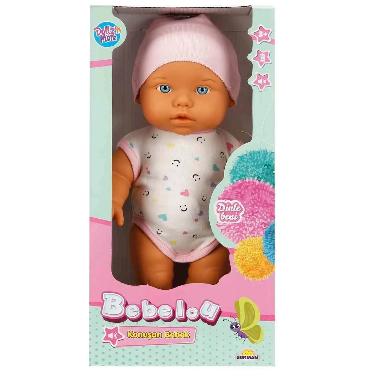 Bebelou Konuşan Bebek 32 cm -Sunman