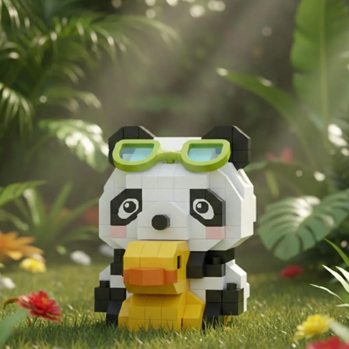 Loz Ördekli Panda 190 Parça Block Oyuncak-Mini Poşet — görsel 3