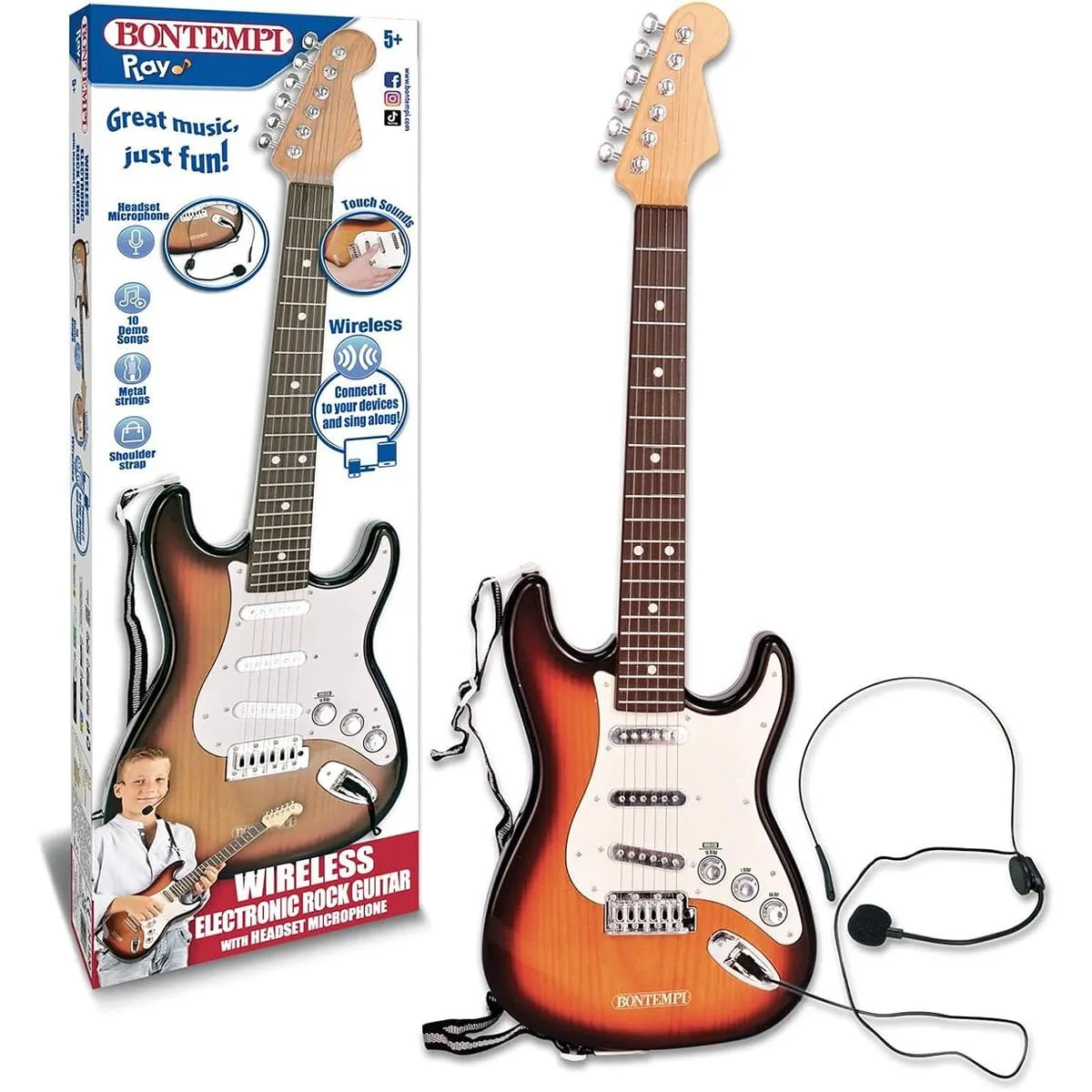 Gitar Wıreless Elektronik Rock Metal Telli Tuşlu Bo — görsel 3