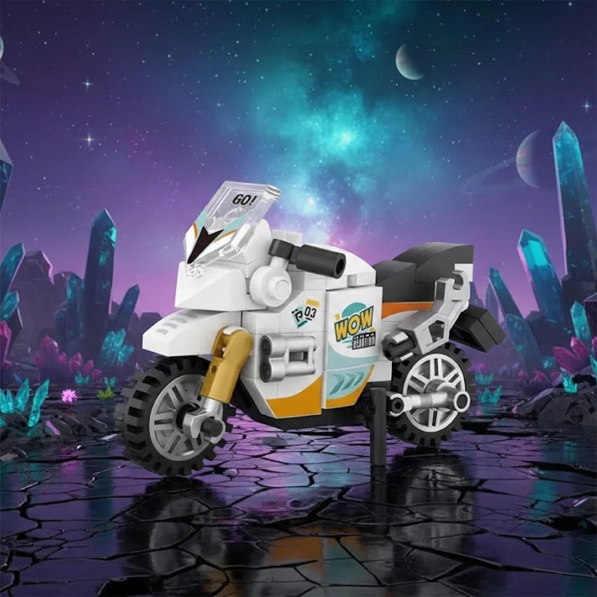 LOZ Motorsiklet 120 Parça Block Mini Poşet — görsel 3