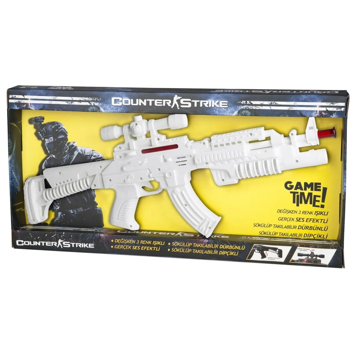 ER-109 Oyuncak Tüfek Işıklı Sesli Kutu