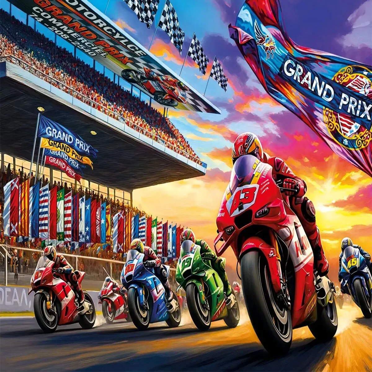 Motor Racing 50 Parça Puzzle — görsel 2