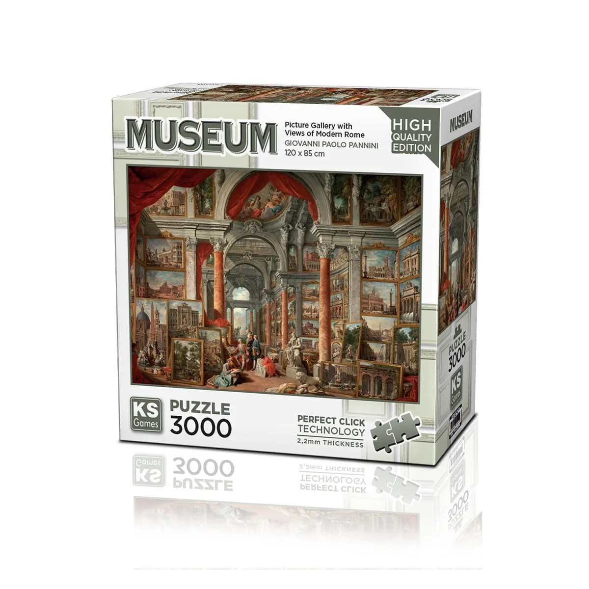Picture Gallery With Views Of Modern Rome 3000 Parça Puzzle -KS Puzzle