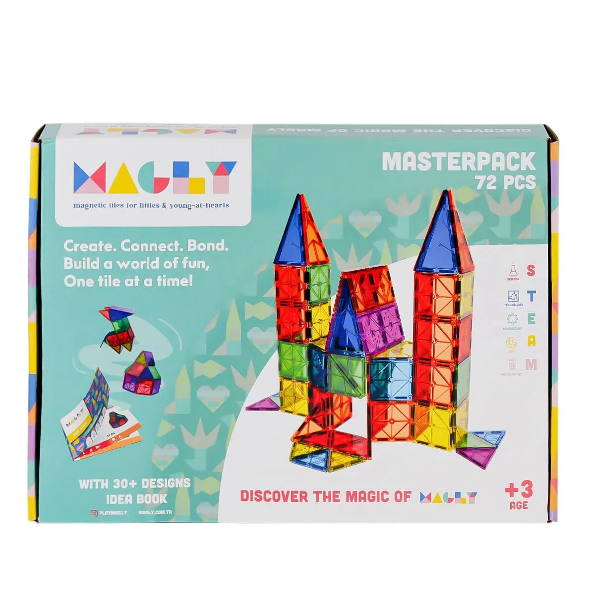 72 72 Pcs Manyetik Blok