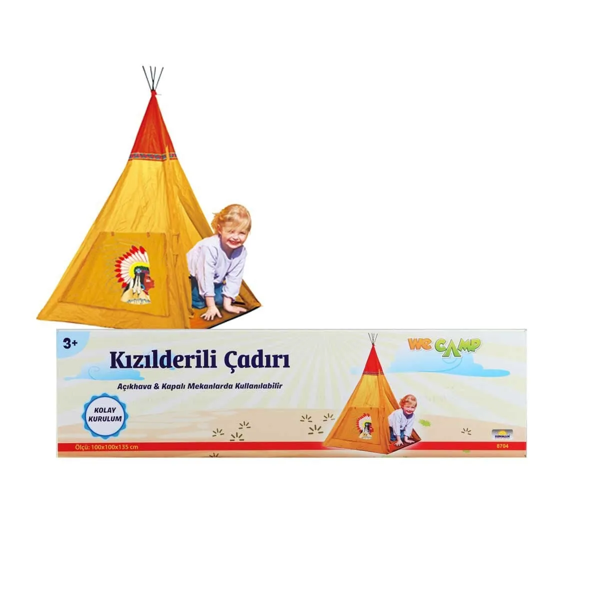 Ipl-Wcm-Çadır Kızılderili 100X100X135CM