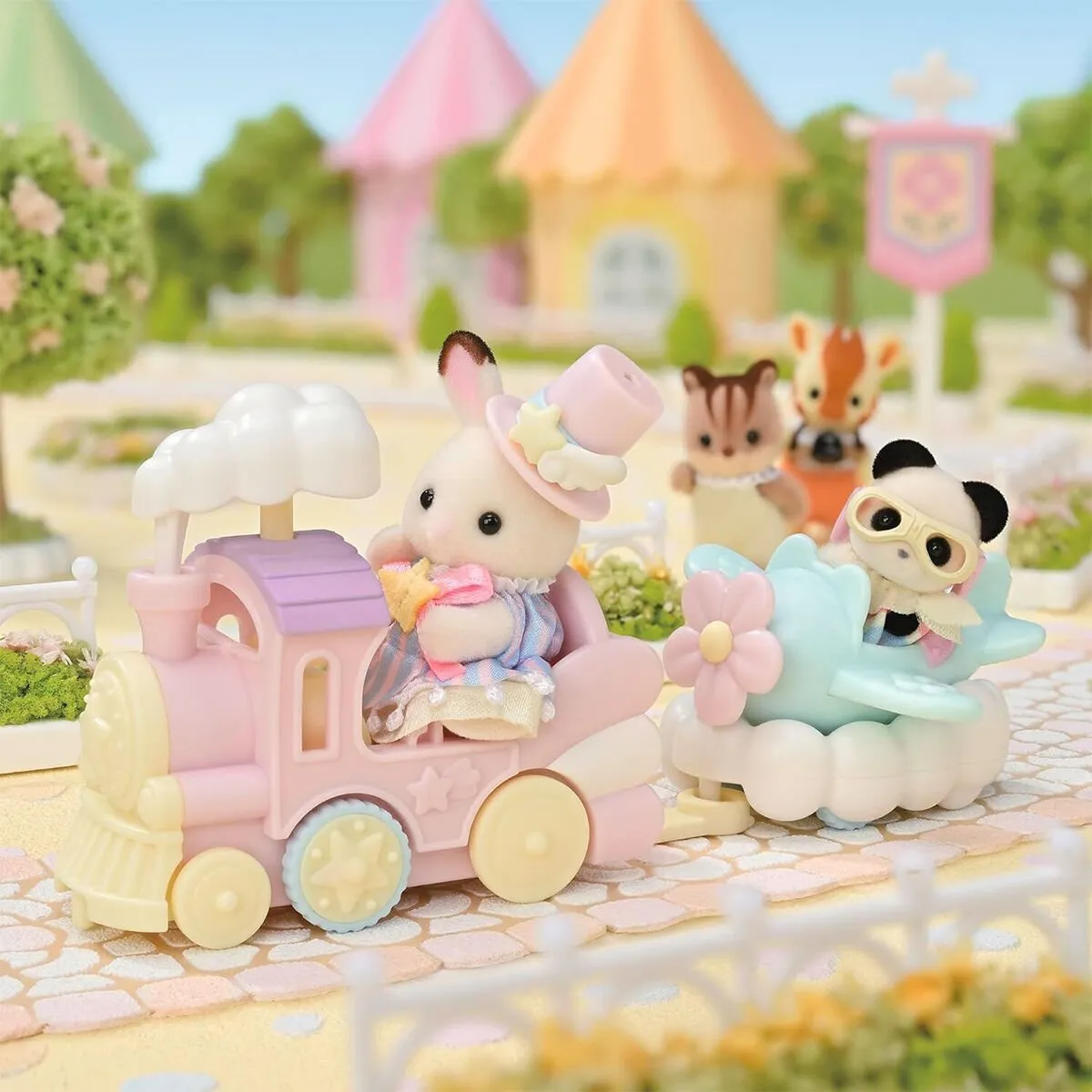 Sylvanian Families Lunapark Oyun Seti Uçak ve Tren +3 yaş — görsel 3