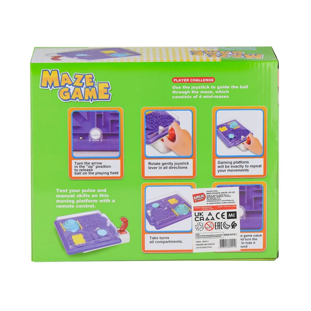Birlik Toys Kare Survivor Joystick Denge Oyunu — görsel 2