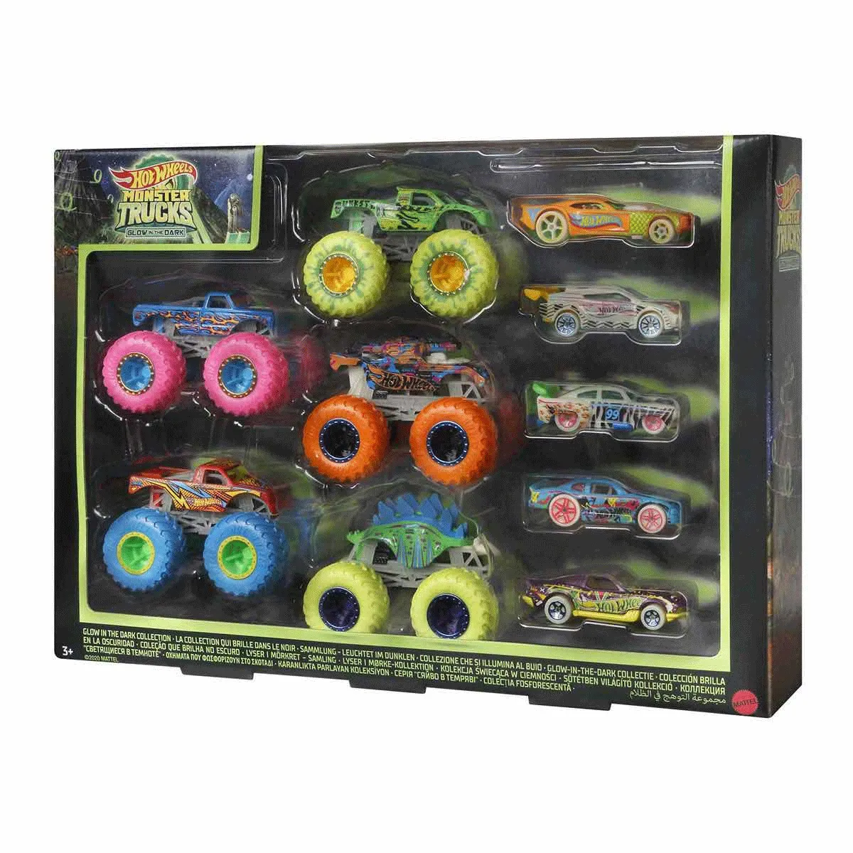 Monster Trucks Karanlıkta Parlayan Araçlar, Hot Wheels Monster Trucks - Mattel