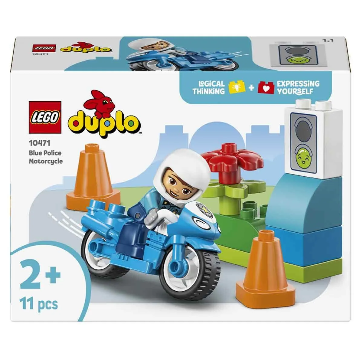 Lego Duplo Mavi Polis Motosikleti 11 parça +2 yaş — görsel 7