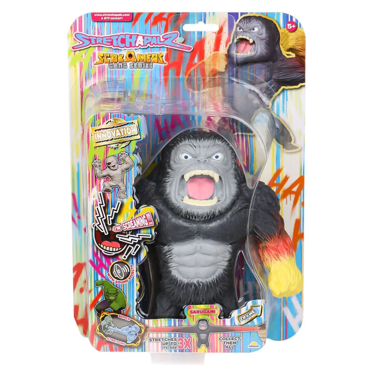 Sesli Stretchapalz Screamers Gang Seri 16 cm -Sunman