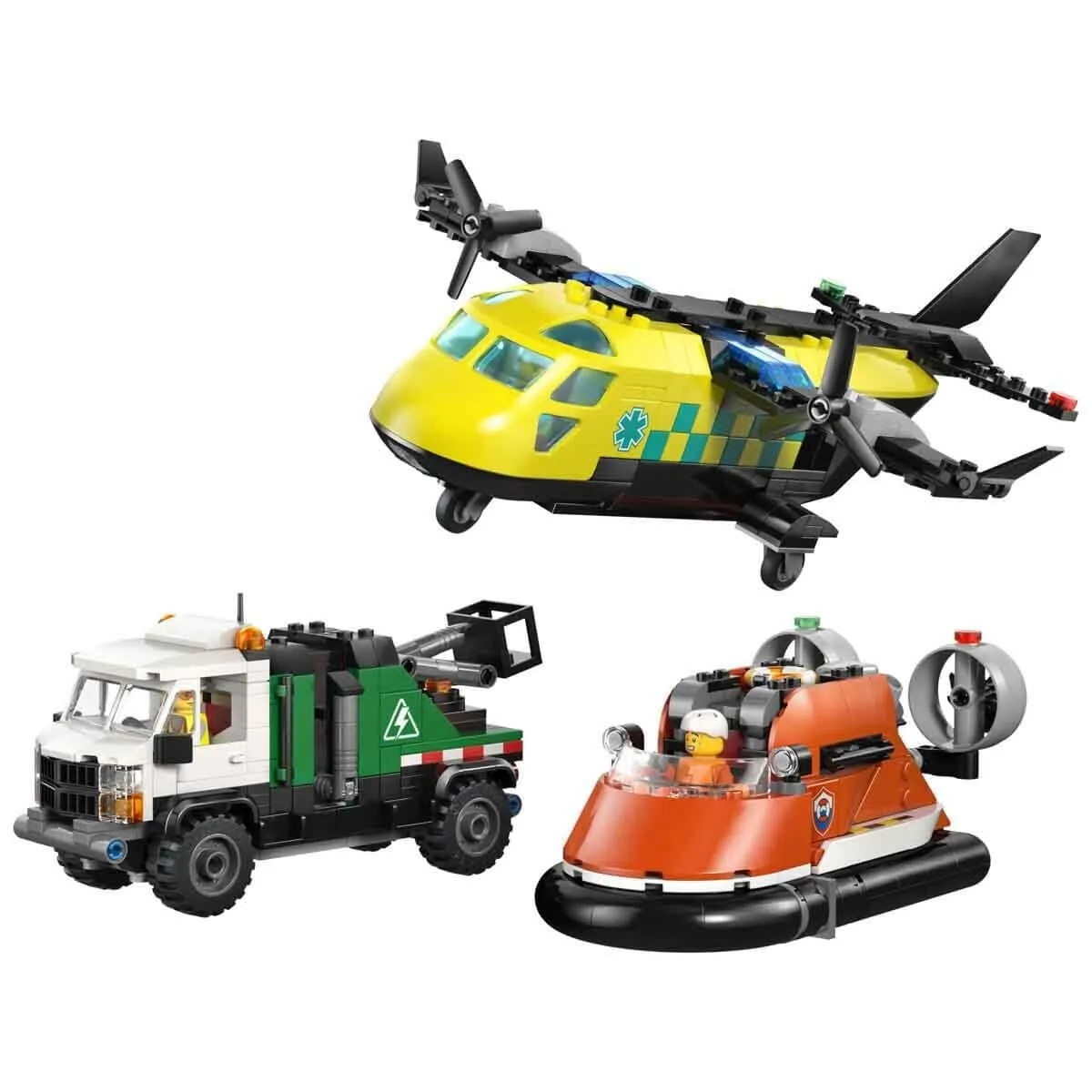 Lego City Uçak, Servis Kamyonu ve Hoverkraft 990 parça +7 yaş — görsel 2