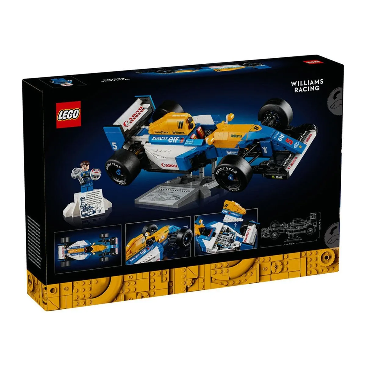 Lego icons Williams Racing FW14B ve Nigel Mansell 10353 parça +18 yaş — görsel 6