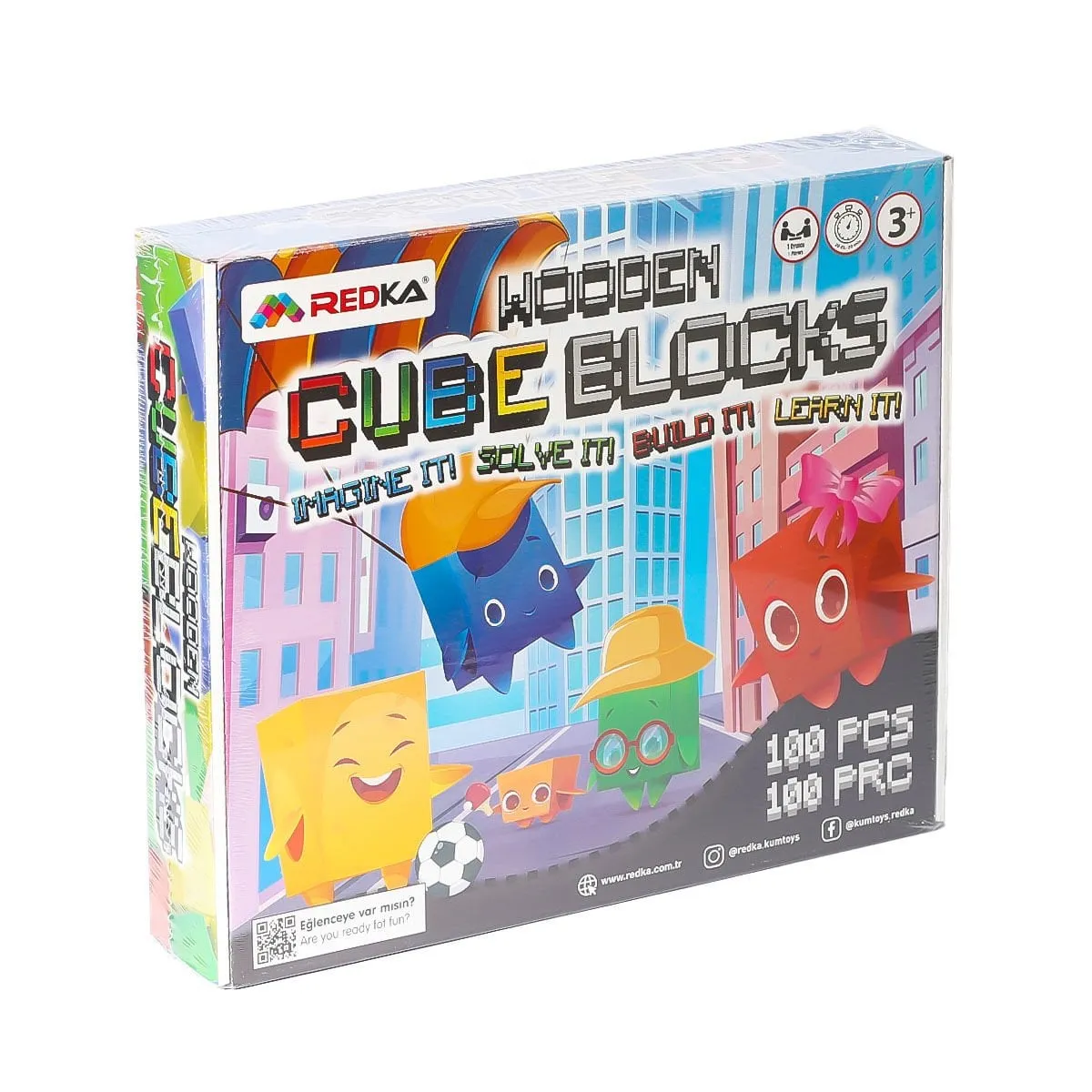 Wooden Cubes Blocks -Redka