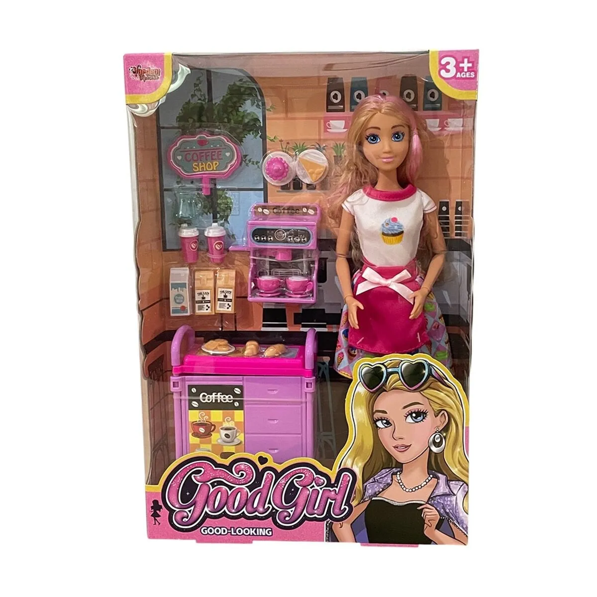 Vardem Kutulu Kafe İşleten Bebek Set 11,5 inç