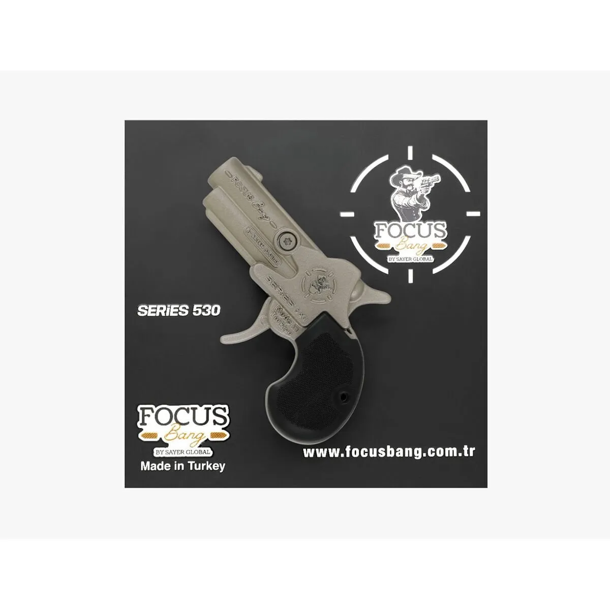 Focus Bang Oyuncak Tabanca Series 530 Black-Füme-Saten — görsel 2