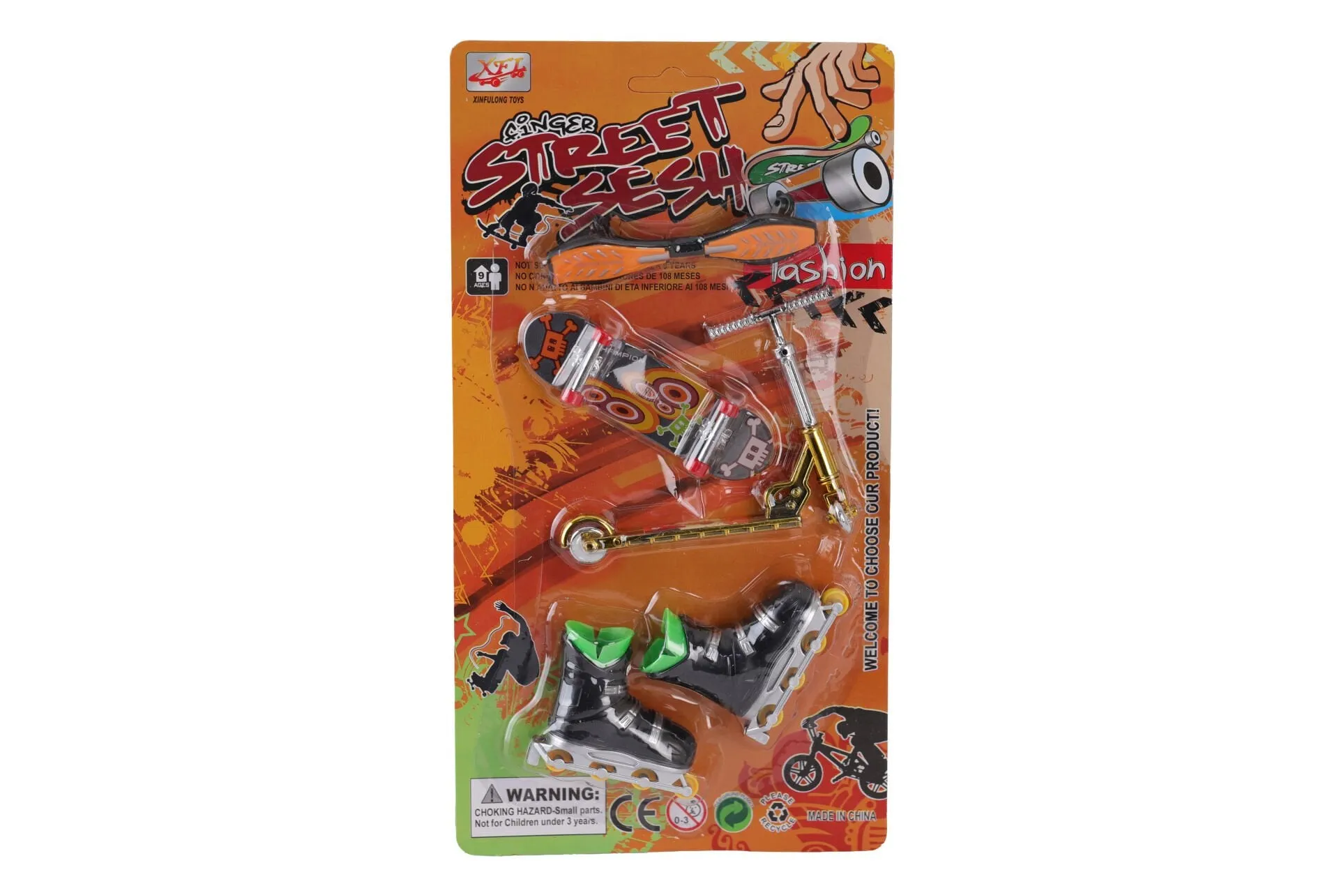 012-A7 Kartela Kaykay Paten Scooter Oyun Seti -Kızılkaya