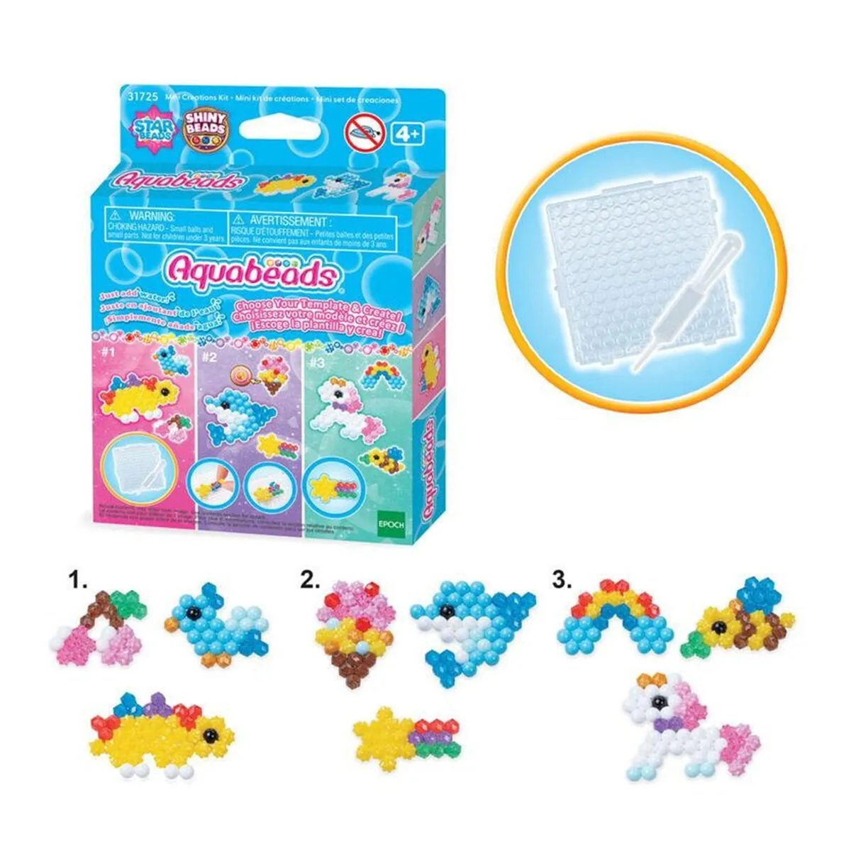 AquaBeads Mini Yaratıcı Set 120 parça +4 yaş