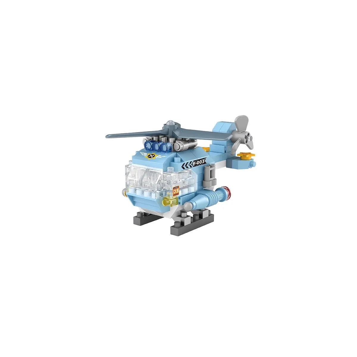 LOZ Helikopter Blok Seti Mini Poşet — görsel 2