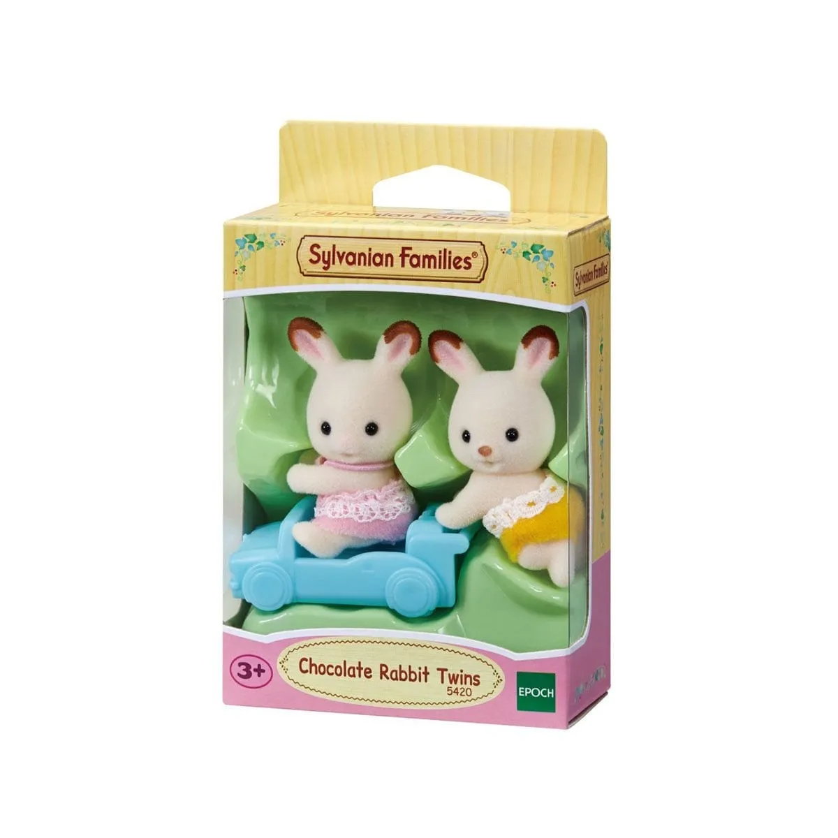 Sylvanian Families Çikolata Kulaklı Tavşan İkiz Bebekleri +3 yaş