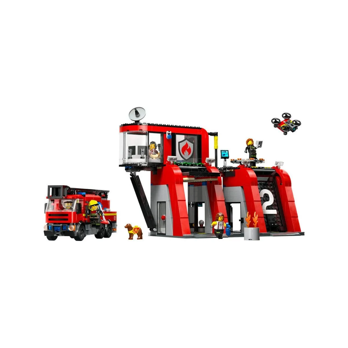 Lego City İtfaiye Kamyon ve İtfaiye Merkezi 843 parça +6 yaş — görsel 2