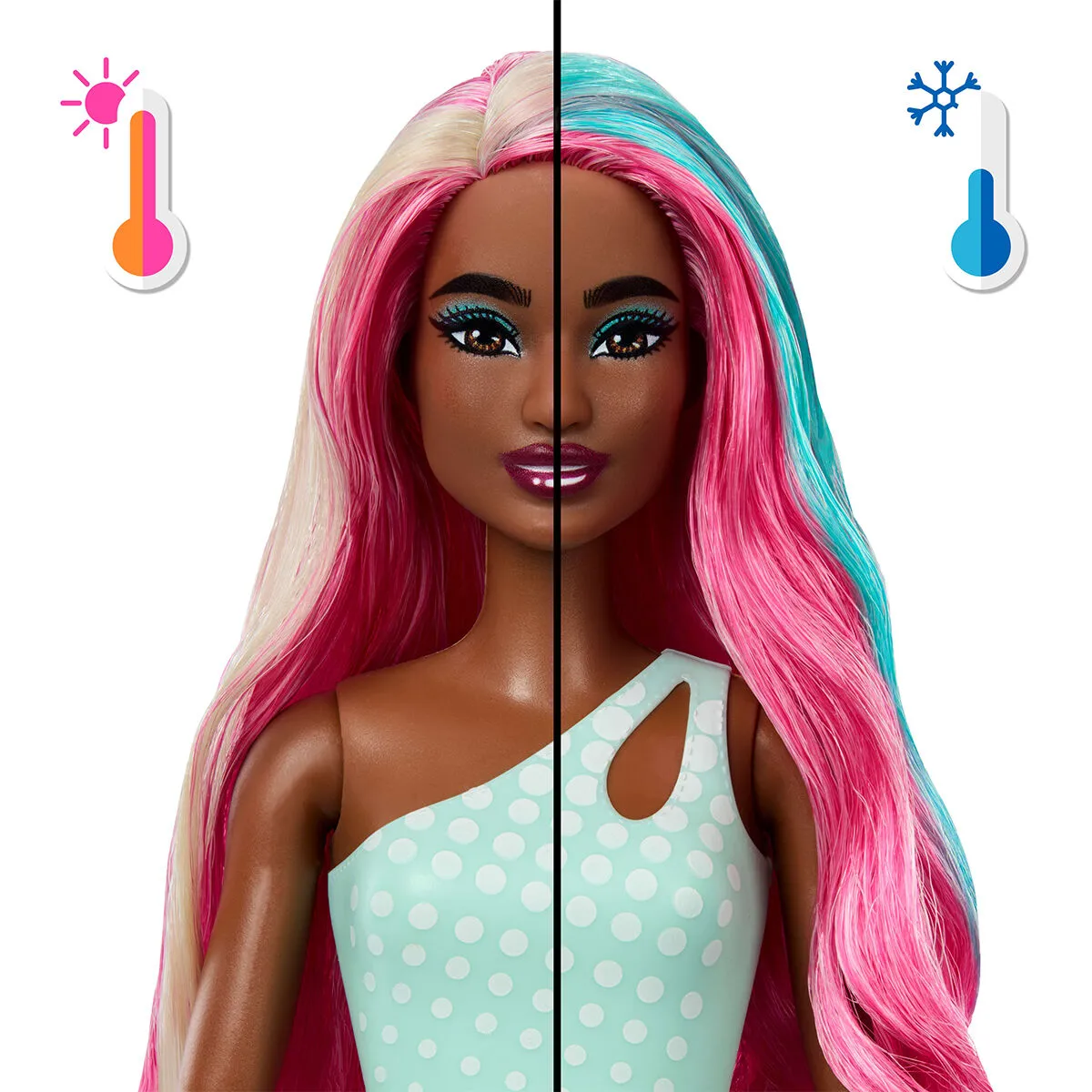 Barbie Pop Reveal Mor Saçlı Sürpriz Bebek — görsel 3