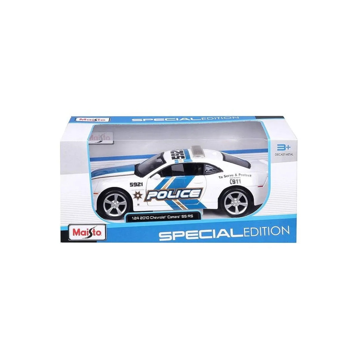 Maisto 1:24 2010 Model Chevrolet Camaro SS RS Police Model Araba -Necotoys