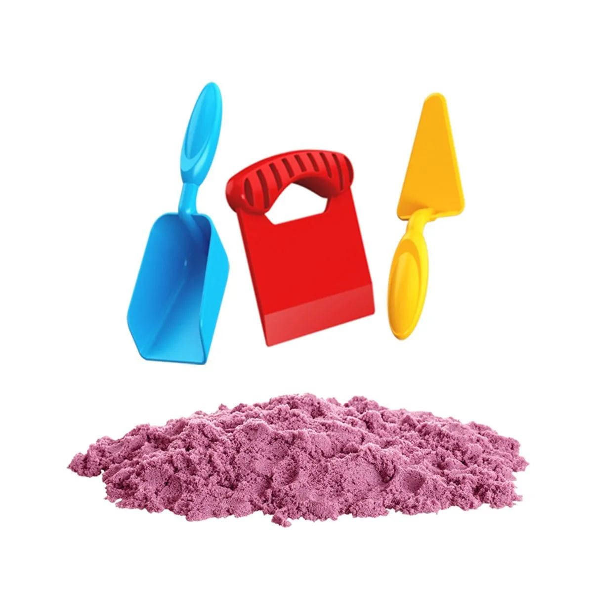 Aksesuarlı Pembe Kinetik Oyun Kumu 1000 Gr — görsel 2