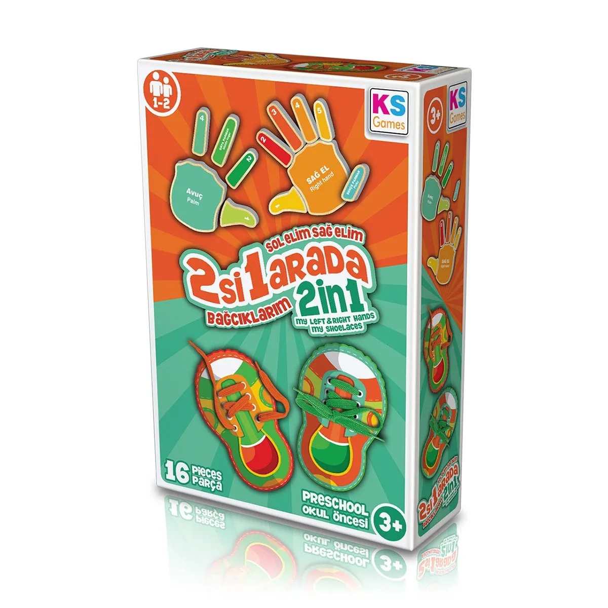 KS, Sol Elim Sağ Elim 2si1 arada Bağcıklarım / +3 yaş