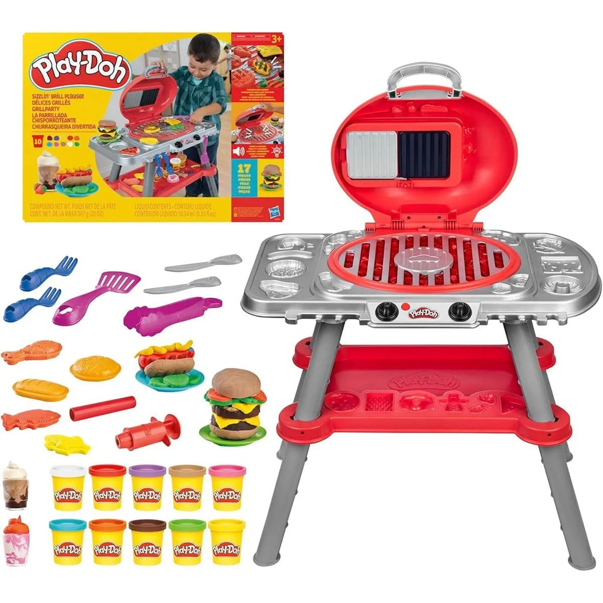 Play-Doh Cızırtılı Izgara Oyun Seti +3 yaş