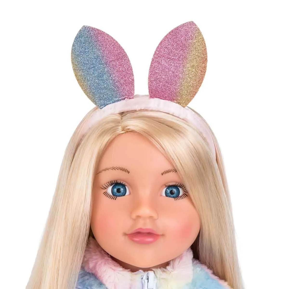 Designafriend 47 cm Bebek Tavşan Kulaklı Saç Bantlı Kıyafet — görsel 4
