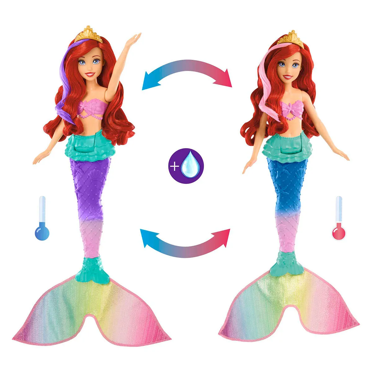Disney Prensesi Ariel Yüzen ve Renk Değiştiren Küçük Deniz Kızı — görsel 5
