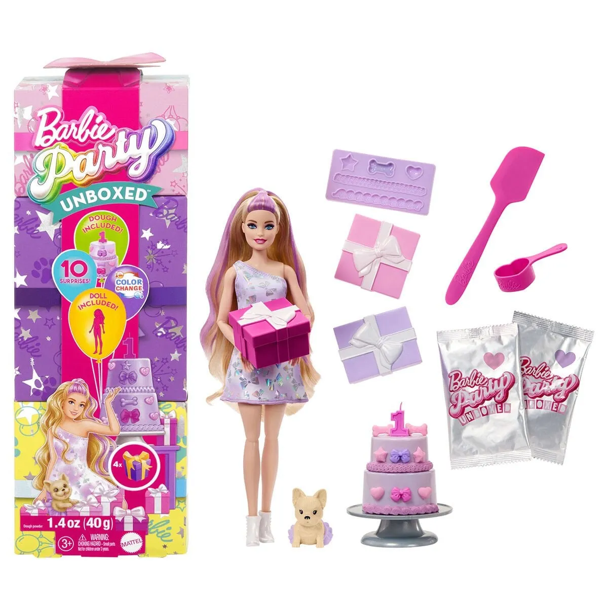Barbie Party Unboxed Köpeğimin Doğum Günü Serisi
