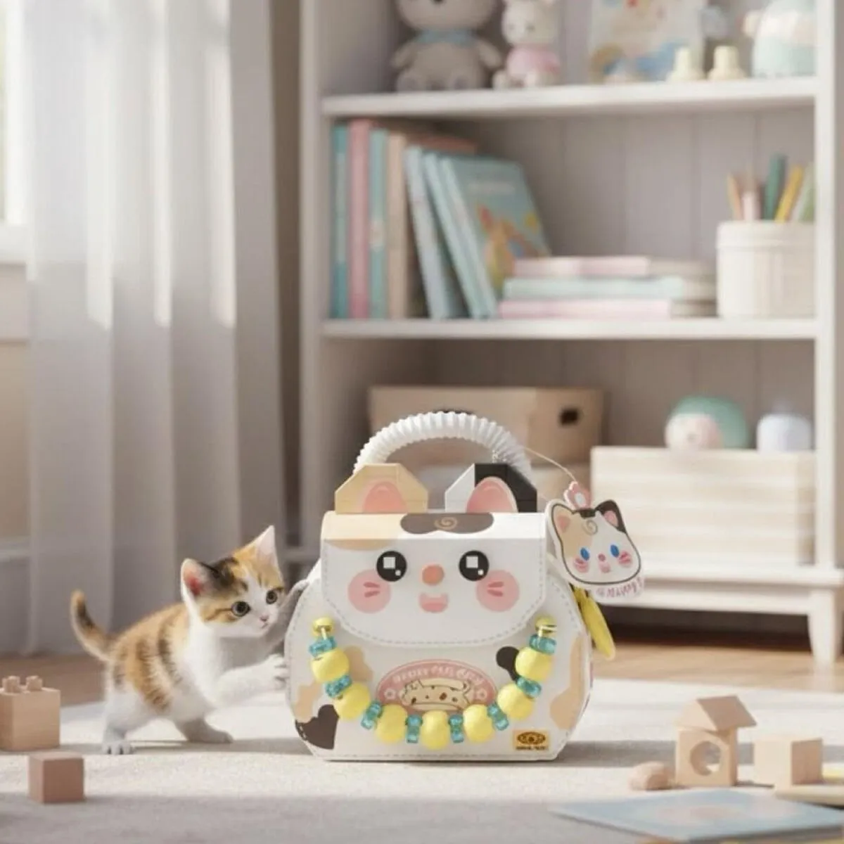 LOZ Kedi Figürlü Meyve Çantası 360 Parça Block — görsel 3