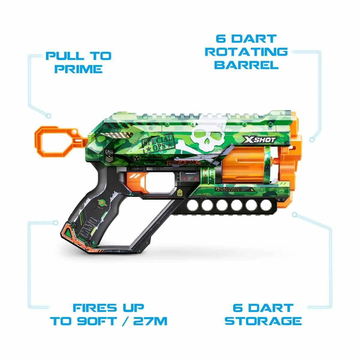 X-Shot Skins Griefer 12 Mermili Sünger Dart Atan Silah 32 cm — görsel 7