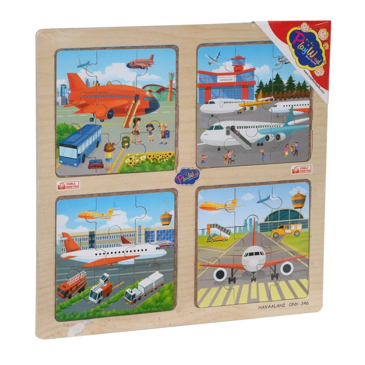 Ahşap Eğitici 4'lü Puzzle — görsel 3