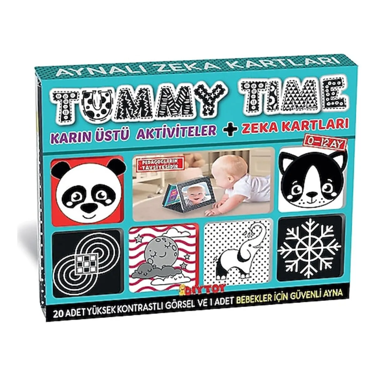Tummy Time Aynalı Zeka Kartı - Dıy Toy