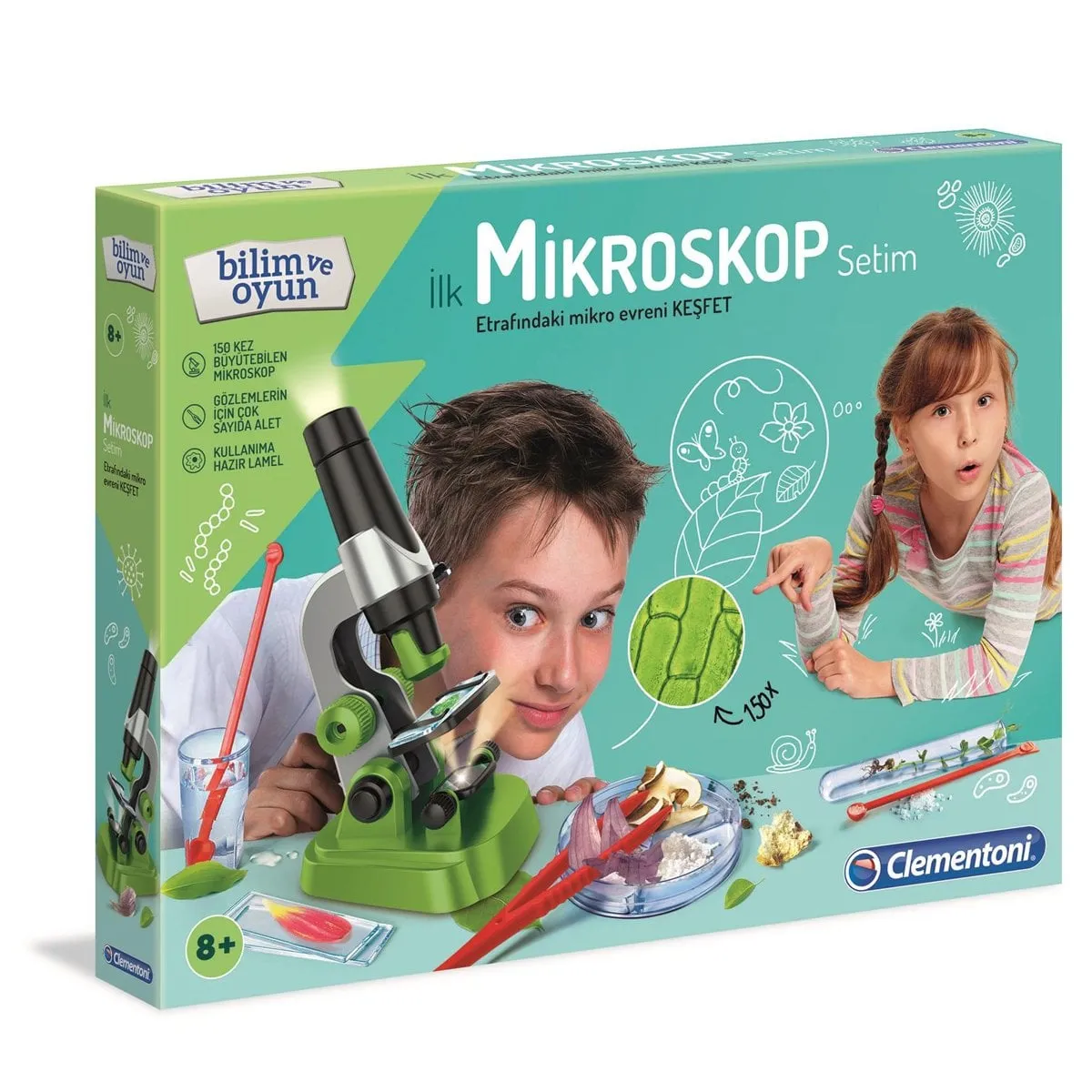İlk Mikroskop Setim - Bilim ve Oyun +8 yaş