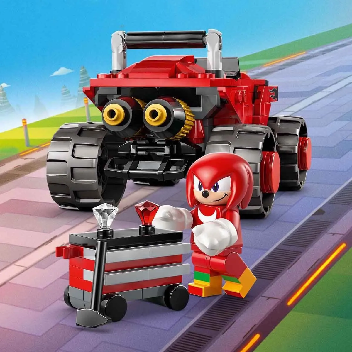 LEGO Sonic Silver'ın Arabası ve Knuckles'ın Canavar Kamyonu 378 Parça — görsel 7