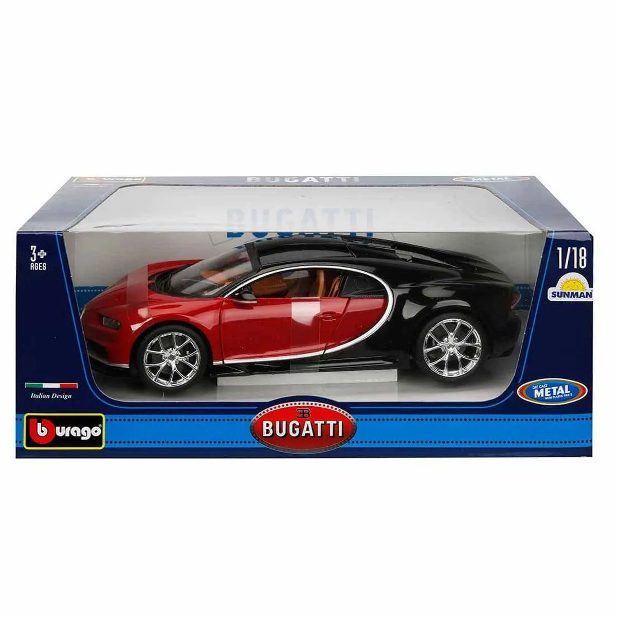 1:18 Bugatti Chiron Model Mavi Araba -Sunman
