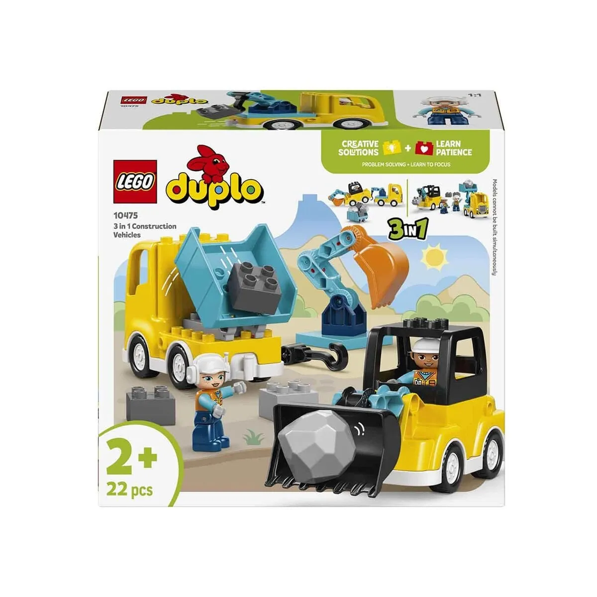 Lego Duplo 3ü1 arada İnşaat Araçları 22 parça +2 yaş — görsel 7