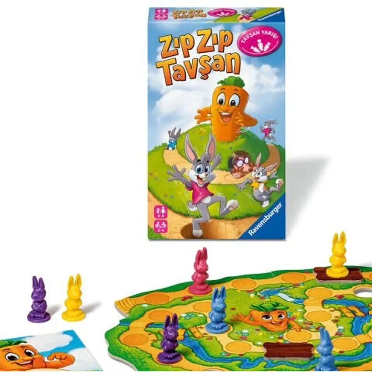 Ravensburger - ZıpZıp Tavşan - Seyahat Boy Kutu Oyunu — görsel 2