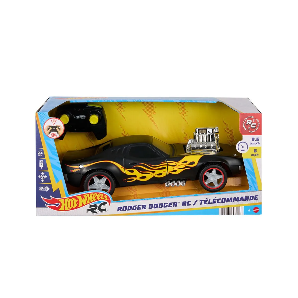Hot Wheels Uzaktan Kumandalı Siyah Rodger Dodger 1:16 — görsel 6