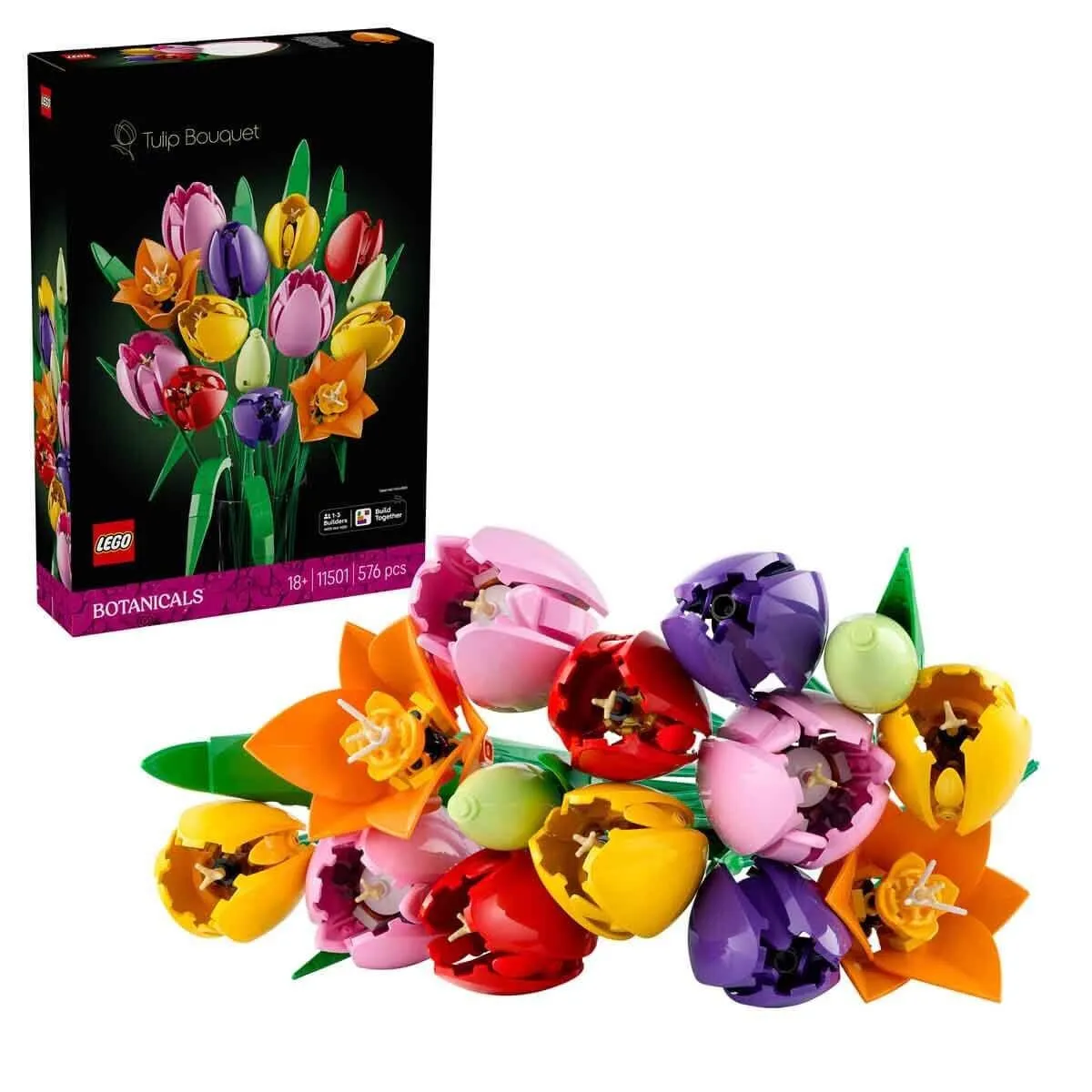Lego Botanicals Lale Buketi 576 parça +18 yaş