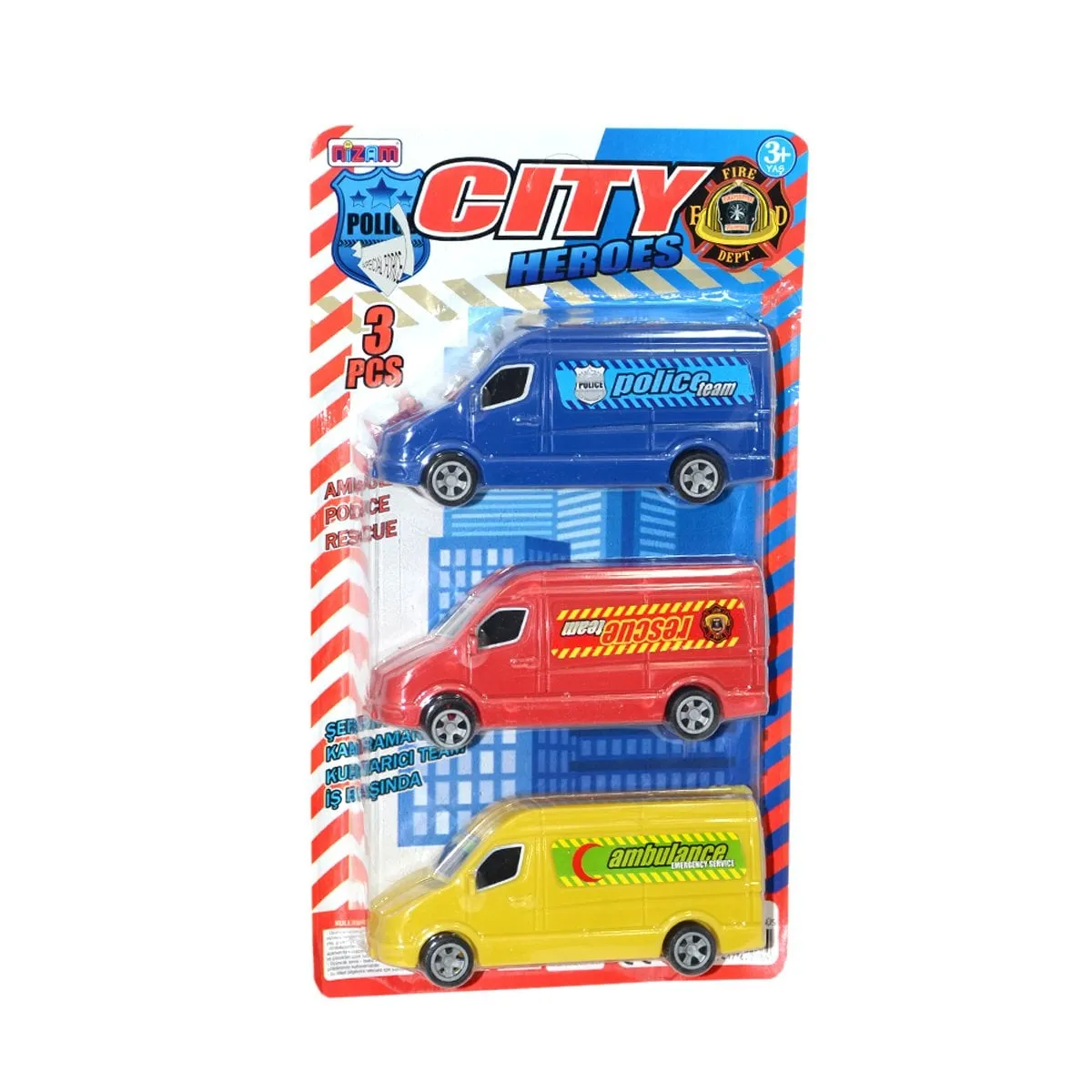 268 Nizam, 3'Lü Minibüs (Ambulans,Polis,İtfaiye)