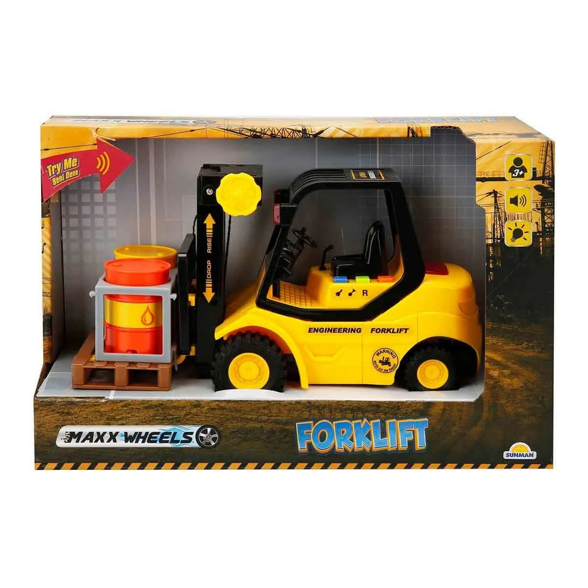 1 16 Forklıft Ses Işık 24CM Fr