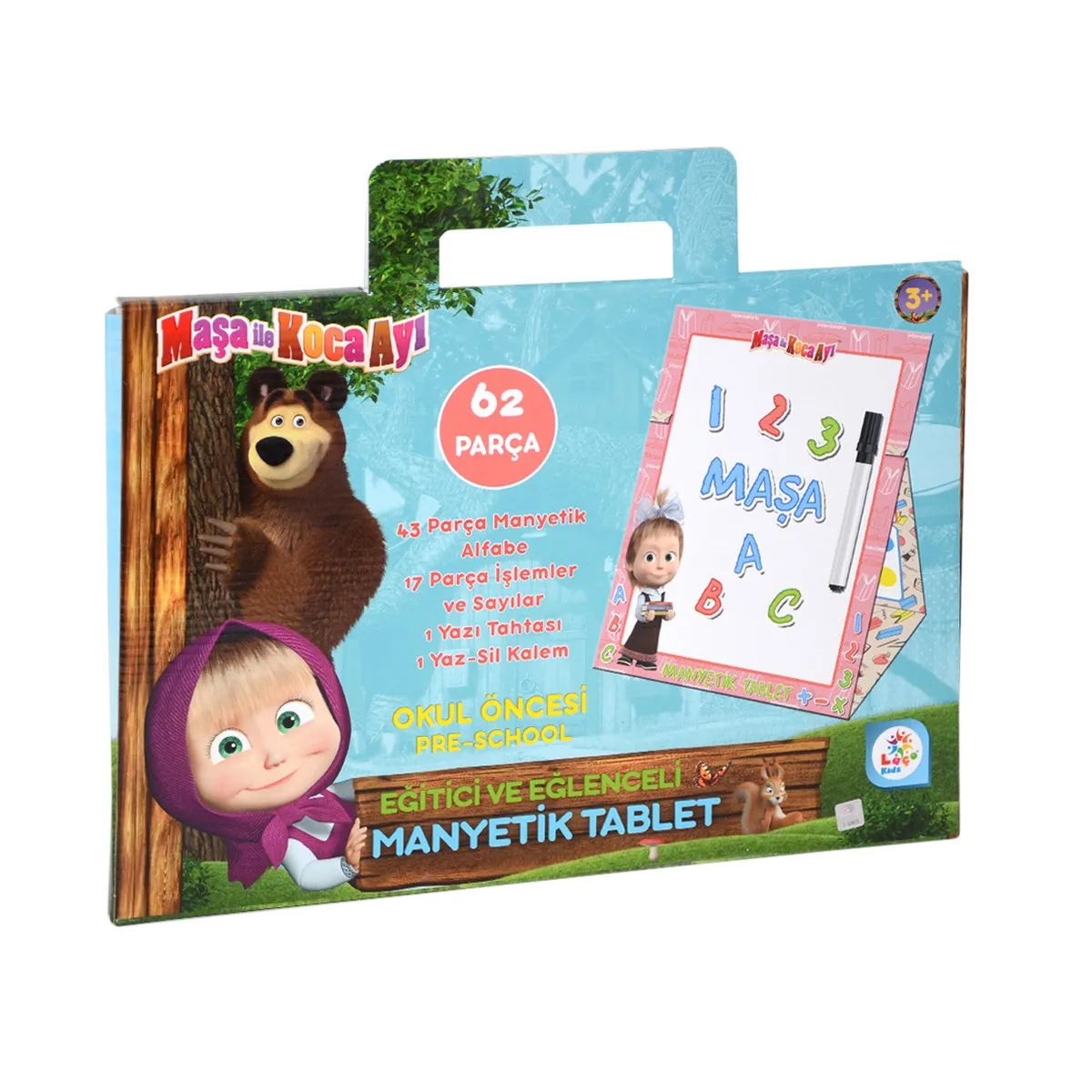 Laço, Maşa ile Koca Ayı Manyetik Tablet / +3 yaş